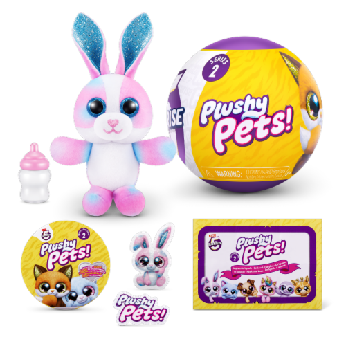 Zuru 5 Surprise Plushy Pets Series 2 Perspective: front