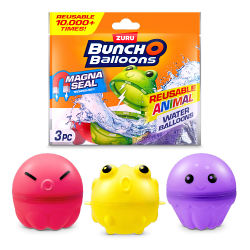 Zuru Bunch O Balloons Reusable Animal Water Balloons - Assorted Perspective: front