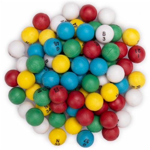Multi-color 3/5-inch Bingo Balls Perspective: front