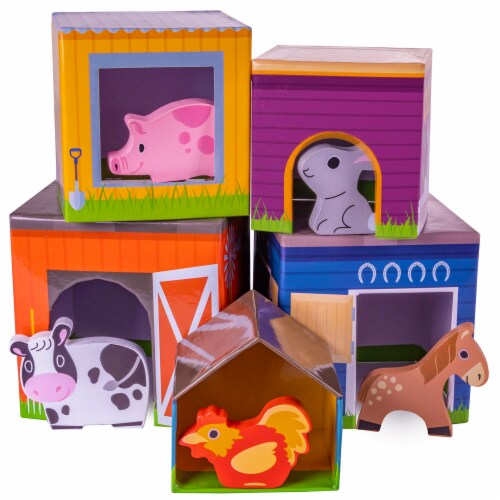 Friendly Farm Match 'n Stack Nesting Blocks Perspective: front