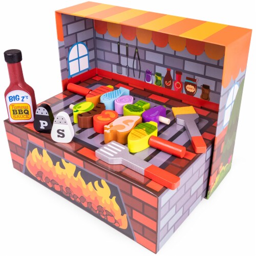Grill N' Fill BBQ Barbecue Playset Perspective: front