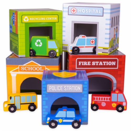 Little City Match 'n Stack Nesting Blocks Perspective: front