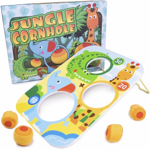 Brybelly TCDG-088 Jungle Cornhole Bag Game Perspective: front
