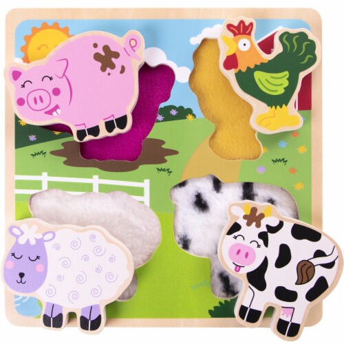 Professor Poplar's Farm Friends Texture Puzzle Perspective: front