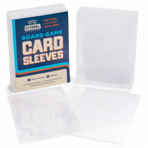 Brybelly GPLA-563 2.5 x 3.5 in. Board Game Card Sleeves - Pack of 150 Perspective: front