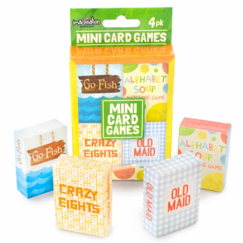 Mini Kids Card Games 4-pack Perspective: front