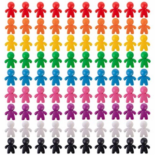 Brybelly TBGA-202 Peeples Board Game Pawns - Pack of 100 Perspective: front