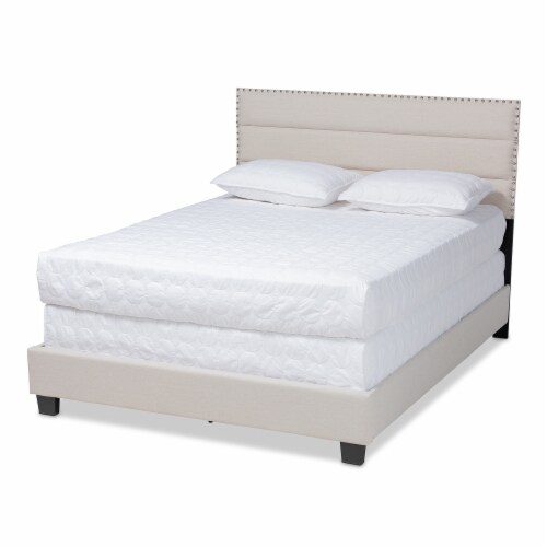 Baxton Studio Ansa Modern and Contemporary Beige Fabric Upholstered Full Size Bed Baxton Studio Ansa Modern and Contemporary Beige Fabric Upholstered Full Size Bed