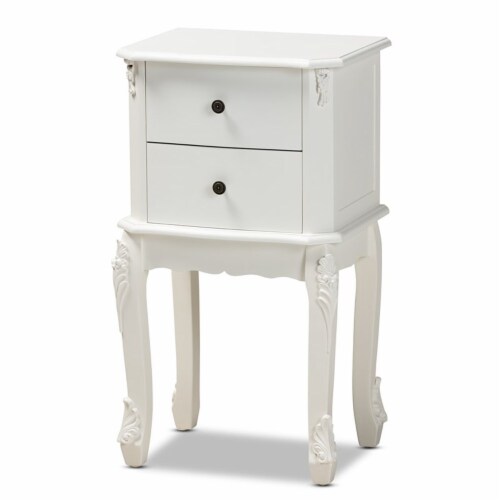Baxton studio nightstand shop white