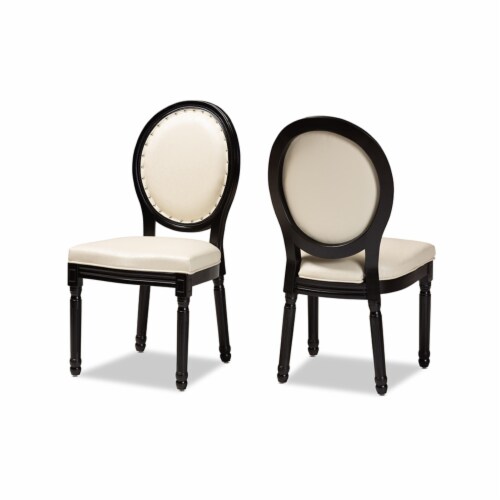 Pair of French Design Armchairs, Faux Leather Upholstery