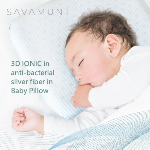 3D IONIC in Anti-bacterial Silver Fiber in Baby Pillow(pre-order) Perspective: front