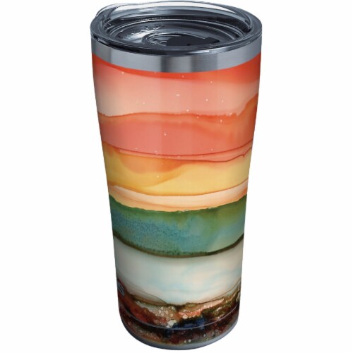 Tervis Inkreel Evening Tides 20 Oz. Stainless Steel Tumbler with Slider Lid Perspective: front