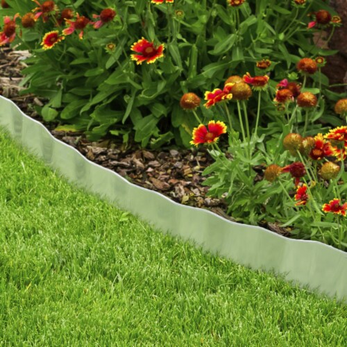Pure Garden 16 ft. Galvanized Steel Lawn Edging