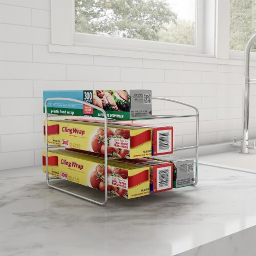 Kitchen Wrap Storage Rack-3 Tier Pantry Organizer for Foil, Plastic Bags,  Cabinet, 1 unit - Fry's Food Stores