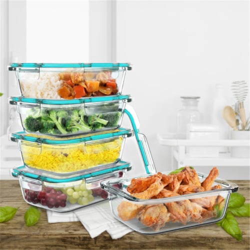 AILTEC Glass Food Storage Containers with Lids, Glass Meal Prep