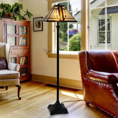 Tiffany mission sales style floor lamps