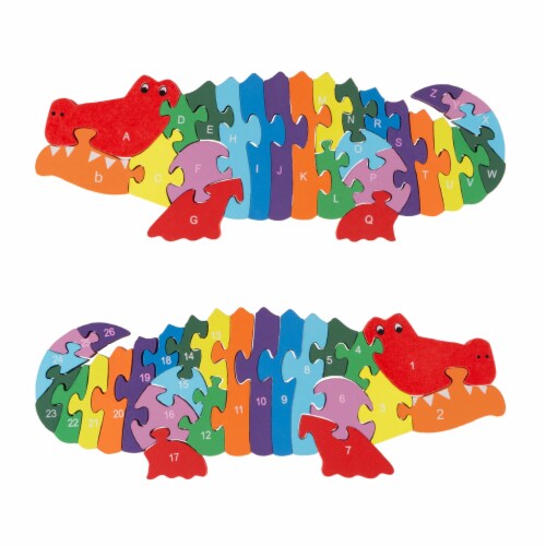 Wooden crocodile alphabet puzzle outlet