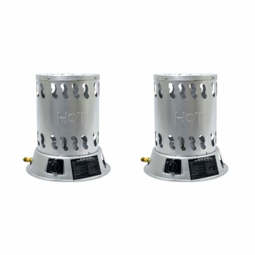 Mr. Heater 25000 BTU Convention Outdoor Propane Garage Space Heater (2 Pack) Perspective: front