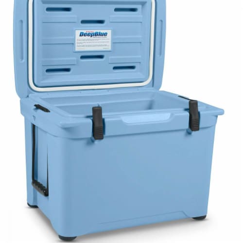 Engel Coolers 48 Quart 60 Can High Performance Roto Molded Ice Cooler, Blue Perspective: front