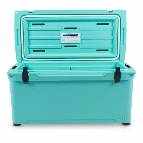 Engel Coolers 74 Quart 75 Can High Performance Roto Molded Ice Cooler, SeaFoam Perspective: front