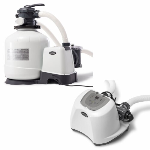 Intex 3000 GPH Sand Filter Pump and Saltwater System for Above Ground