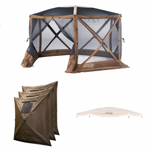 Clam Quick Set Escape Sky Screen Portable Gazebo, Wind and Sun Panels, Rain  Fly, 1 Piece - Kroger