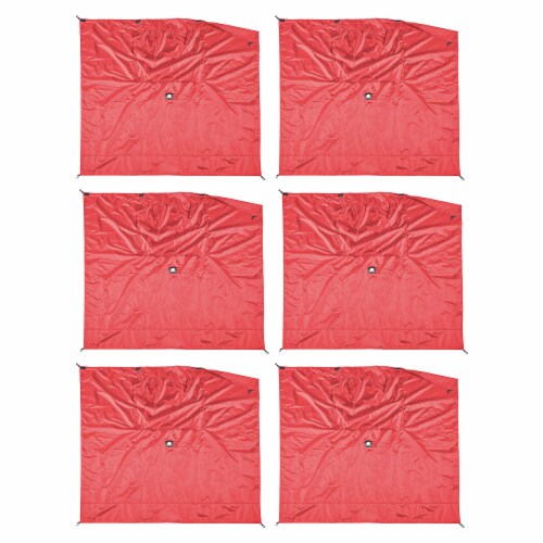 Clam Quick-Set Screen Hub Red Fabric Wind & Sun Panels, Accessory Only (6 Pack) Perspective: front