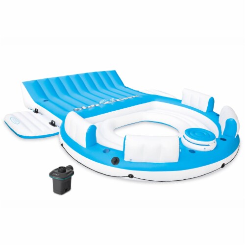 Intex Splash N Chill Island Inflatable Pool Float Lounger w Quick