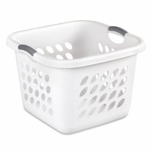 Sterilite 2 Bushel Ultra Laundry Basket Plastic, White