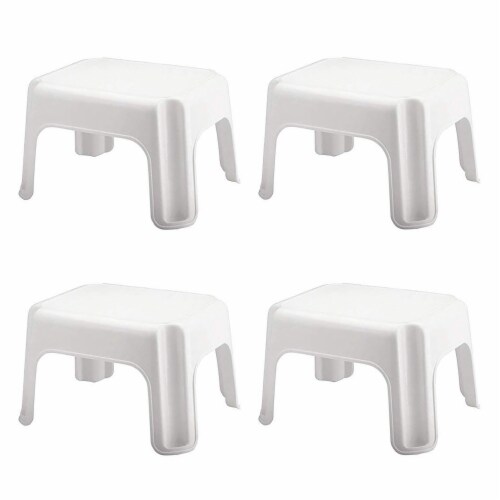 Rubbermaid step store stool white