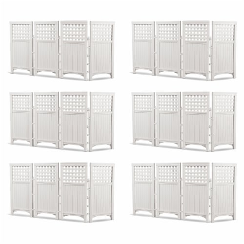 6 in. White Privacy Boards (6-Pack)