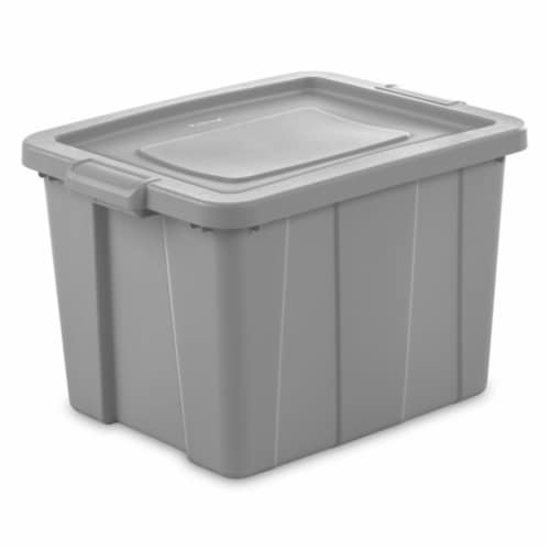 Storage Tote, Cement Color, 18-Gallons