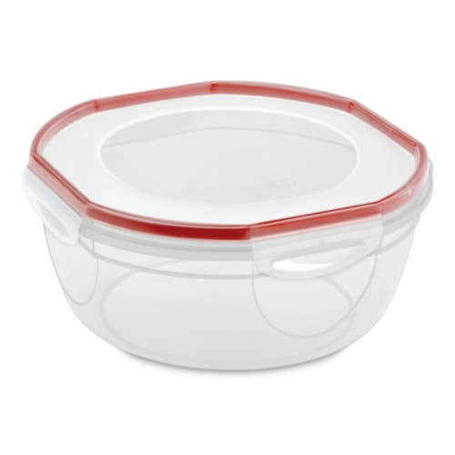 Sterilite Ultra Seal 4.7 Qt Plastic Food Storage Bowl Container w