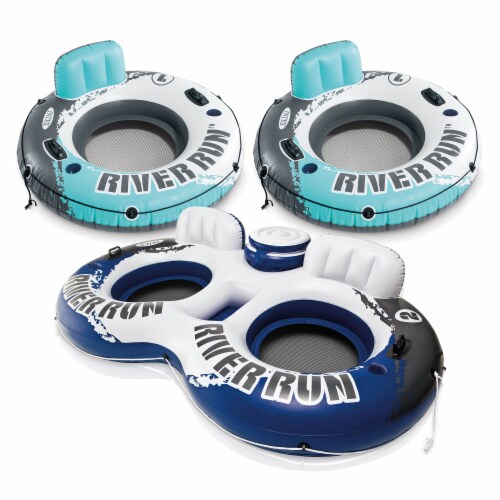 Intex Floating Water Tube Lake Pool (2 Pack) & River Run II 2