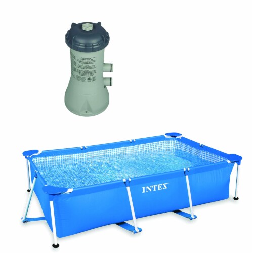 Rectangle inflatable pool with filter 2025