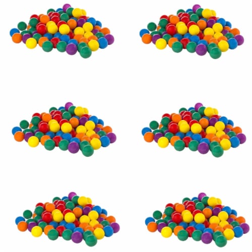 Intex 100-Pack Large Plastic Multi-Colored Fun Ballz For Ball Pits (6 Pack) Perspective: front