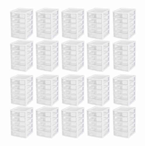 Clear Storage Box - 5 QT - 20 Pack