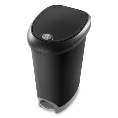 Rubbermaid 13.25 Gallon Rectangular Spring-Top Lid Wastebasket