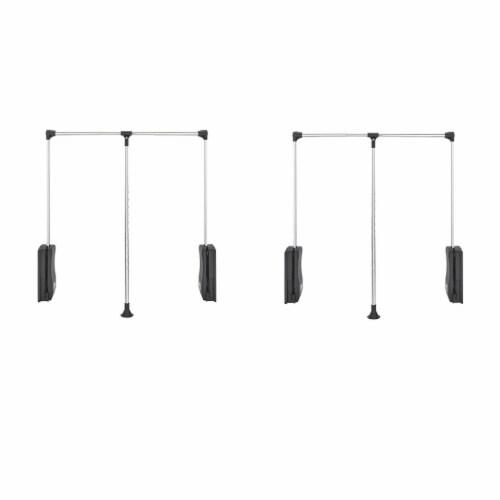 Adjustable pull down closet rod 2025