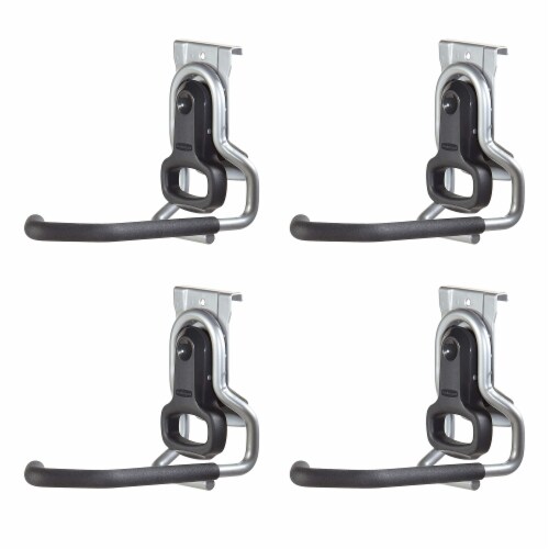 Rubbermaid FastTrack Garage Storage Vertical Hanger Wall Hook Bike Rack (4  Pack), 1 Piece - Harris Teeter