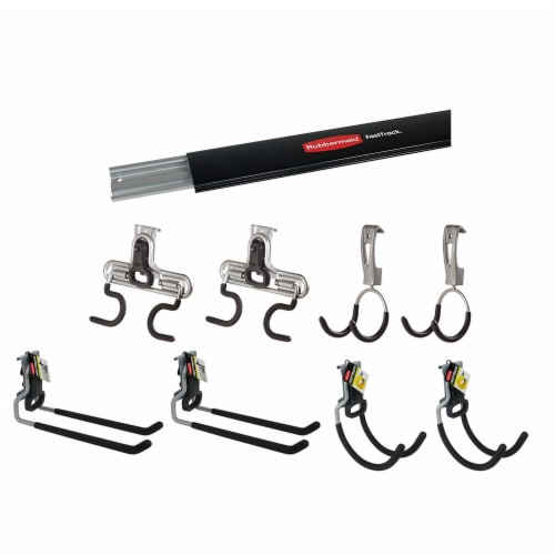 Rubbermaid FastTrack Ladder Hook, Garage Organization Wall Hanger, Ladder  Hanger, Wall Mount and Heavy Duty Tool Hanger