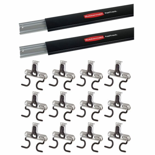 Rubbermaid Fasttrack White Rail Mount Hardware Pack - Power