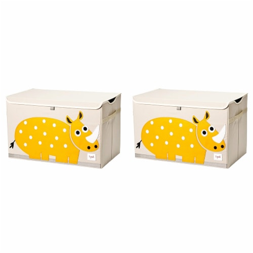 3 Sprouts Collapsible Toy Chest Storage Bin for Kids Playroom