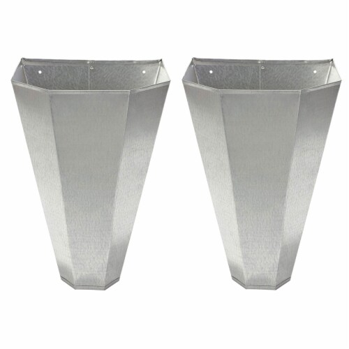 Little Giant RC2 Galvanized Steel Medium Poultry Restraining Cone, (2 Pack) Perspective: front