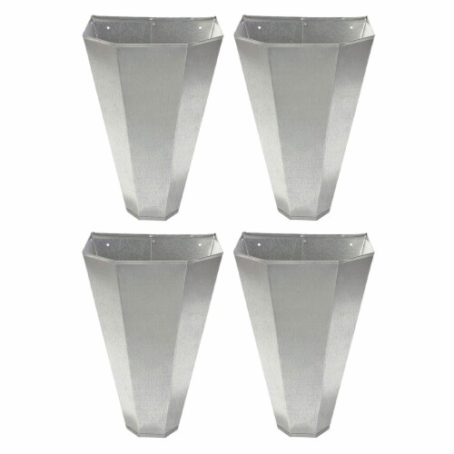 Little Giant RC2 Galvanized Steel Medium Poultry Restraining Cone, (4 Pack) Perspective: front