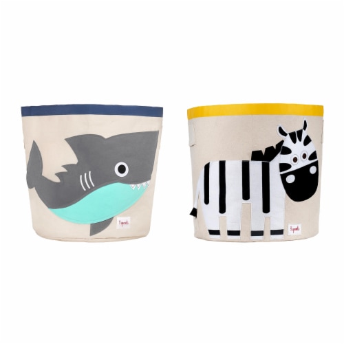 3 sprouts storage bin zebra