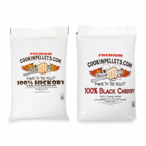 Cherry wood pellets top