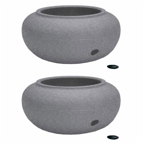 HC Companies 21 Inch Decorative Garden Water Hose Storage Pot 