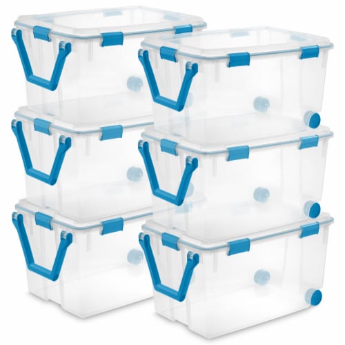 Sterilite Clear Plastic Storage Bin w/ Gasket Latch Lid & Reviews