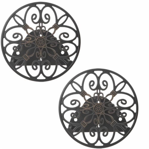 Liberty Garden Products Decorative 125 Foot Hose Wall Mount Butler (2 Pack) Perspective: front